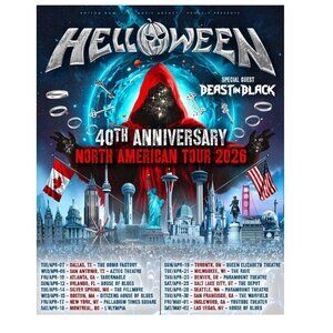 Helloween 2026 – 40th Anniversary North American Tour Poster 170